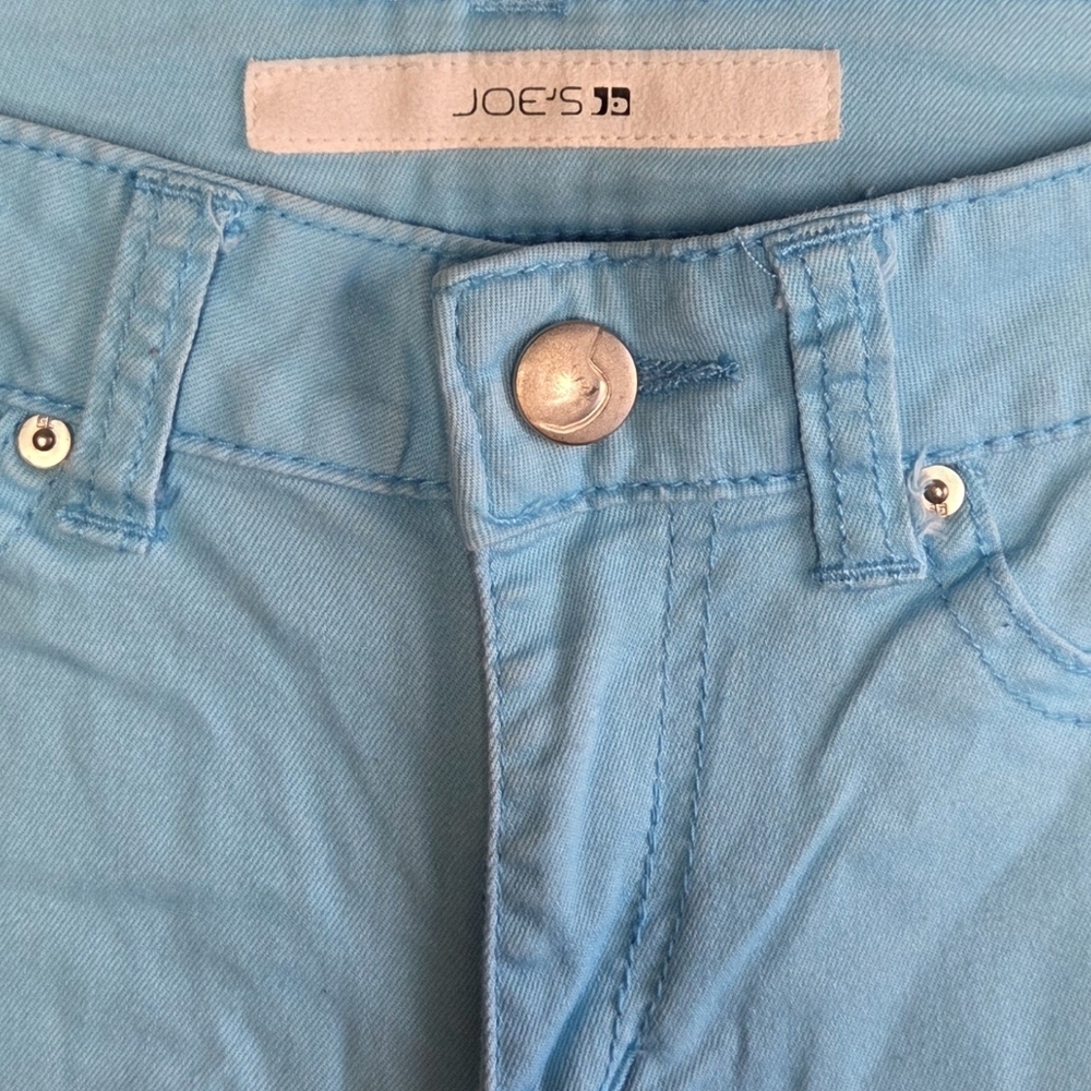 Y2K Joe's Jeans Turquoise Aqua Blue Skinny Jeans Girls Size 14 Spring Summer - Picture 3 of 6